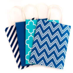 Hallmark 10.7" 12-Pack Assorted Kraft Paper Gift Bags -Hallmark Store 10.7 Prints and Solids 12Pack Assorted Gift Bags 5EGB6051 05