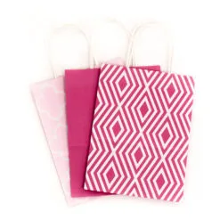 Hallmark 10.7" 12-Pack Assorted Kraft Paper Gift Bags -Hallmark Store 10.7 Prints and Solids 12Pack Assorted Gift Bags 5EGB6051 06