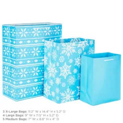 Hallmark Assorted Sizes And Designs 12-Pack Christmas Gift Bags -Hallmark Store 12 Assorted Sizes and Designs Christmas Gift Bags 5XGB1408 03
