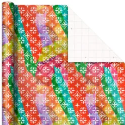 Hallmark Festive And Fun 3-Pack Multicolored Wrapping Paper, 120 Sq. Ft. 9 Hallmark Festive And Fun 3-Pack Multicolored Wrapping Paper, 120 Sq. Ft. -Hallmark Store 3Pack Festive and Fun Holiday Wrapping Paper 5JXW1082 04