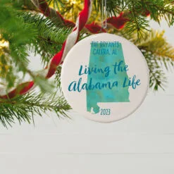Hallmark Alabama Personalized State Ornament -Hallmark Store Alabama Personalized State Ornament 1999QHE1711B50 02