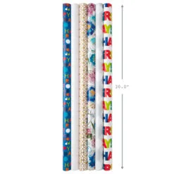 Hallmark All Occasions Wrapping Paper Rolls, 6 Pack -Hallmark Store All Occasions Wrapping Paper Rolls 6 Pack 5JXW1745 03