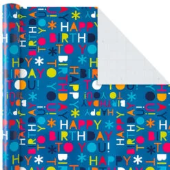 Hallmark All Occasions Wrapping Paper Rolls, 6 Pack -Hallmark Store All Occasions Wrapping Paper Rolls 6 Pack 5JXW1745 04