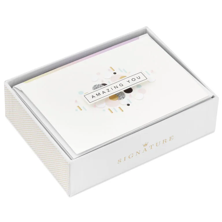 Hallmark Amazing You Boxed Blank Note Cards Multipack, Pack Of 8 4 Hallmark Amazing You Boxed Blank Note Cards Multipack, Pack Of 8 - Image 4