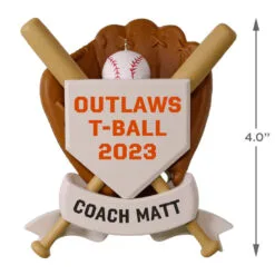 Hallmark America's Pastime Personalized Baseball Ornament -Hallmark Store Americas Pastime Personalized Baseball Ornament 2499QHE1913B2 04