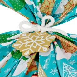 Hallmark Snowmen On Blue And Snowflakes On Red 2-Pack Giant Plastic Christmas Gift Bags -Hallmark Store Assorted Giant Plastic Christmas Gift Bags 5XGB1452 04