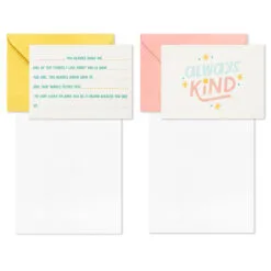 Hallmark Little World Changers™ Assorted Blank Note Cards In Caddy, Pack Of 24 -Hallmark Store Assorted Kids Blank Note Cards in Caddy 3SOM1188 04