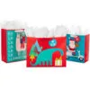 Hallmark 13" And 15.5" Assorted Kids 3-Pack Christmas Gift Bags With Tissue Paper