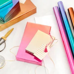 Hallmark Assorted Ombré Foil 3-Pack Wrapping Paper, 60 Sq. Ft Total -Hallmark Store Assorted Ombr Foil Wrapping Paper 5EWR2655 03