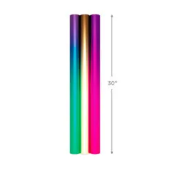 Hallmark Assorted Ombré Foil 3-Pack Wrapping Paper, 60 Sq. Ft Total -Hallmark Store Assorted Ombr Foil Wrapping Paper 5EWR2655 08