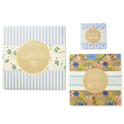 Hallmark 4", 8" And 10" Floral 3-Pack Gift Boxes With Bands -Hallmark Store Assorted Sizes Floral Gift Boxes With Bands 5EBC1230 06