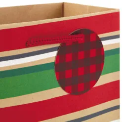 Hallmark Assorted Rustic Designs 8-Pack Small, Medium And Large Christmas Gift Bags -Hallmark Store Assorted Small Large Rustic Christmas Gift Bags 5XGB4894 06