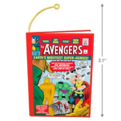 Hallmark Marvel Comics The Avengers 60th Anniversary Ornament -Hallmark Store Avengers Comic Book Keepsake Ornament 2099QXI7469 03