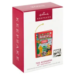 Hallmark Marvel Comics The Avengers 60th Anniversary Ornament -Hallmark Store Avengers Comic Book Keepsake Ornament 2099QXI7469 04