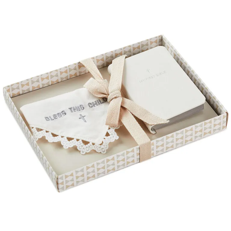 Hallmark Commemorative Handkerchief And First Bible Set 5 Hallmark Commemorative Handkerchief And First Bible Set - Image 5