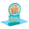 Hallmark All The Happiness Snow Globe Musical 3D Birthday Card With Motion