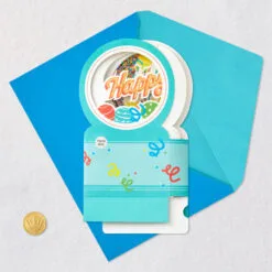 Hallmark All The Happiness Snow Globe Musical 3D Birthday Card With Motion 12 Hallmark All The Happiness Snow Globe Musical 3D Birthday Card With Motion -Hallmark Store Balloons Snow Globe Musical Motion 3DBirthday Card 1299WDR1212 05