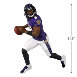 Hallmark NFL Baltimore Ravens Lamar Jackson Ornament -Hallmark Store Baltimore Ravens Lamar Jackson Keepsake Ornament 2299QXI7167 03