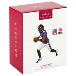 Hallmark NFL Baltimore Ravens Lamar Jackson Ornament -Hallmark Store Baltimore Ravens Lamar Jackson Keepsake Ornament 2299QXI7167 04