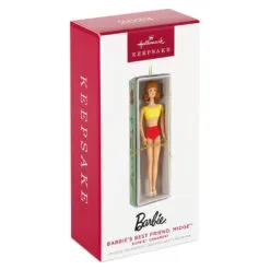Hallmark Barbie™ Barbie's Best Friend, Midge™ Ornament -Hallmark Store Barbie Midge in Box Keepsake Ornament 1899QXI7009 04