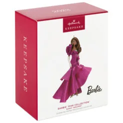 Hallmark Barbie™ Pink Collection™ 2023 Porcelain And Fabric Ornament 9 Hallmark Barbie™ Pink Collection™ 2023 Porcelain And Fabric Ornament -Hallmark Store Barbie in Hot Pink Dress Keepsake Ornament 4999QXI7007 04