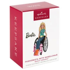 Hallmark Barbie™ Fashionista With Wheelchair Ornament -Hallmark Store Barbie in Wheelchair Keepsake Ornament 1999QXI7017 04