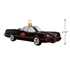 Hallmark Batman™ The Classic TV Series Batmobile™ Glass Ornament -Hallmark Store Batmobile Keepsake Ornament 1QEP3049 03