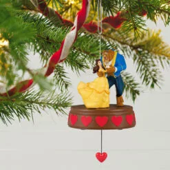Hallmark Disney Beauty And The Beast Fairy-Tale First Dance Ornament -Hallmark Store Beauty and the Beast Dancing Keepsake Ornament 2499QXD6697 02