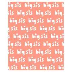 Hallmark Big Sis Fleece Blanket, 50x60 -Hallmark Store Big Sis Fleece Blanket 1BBY4845 03