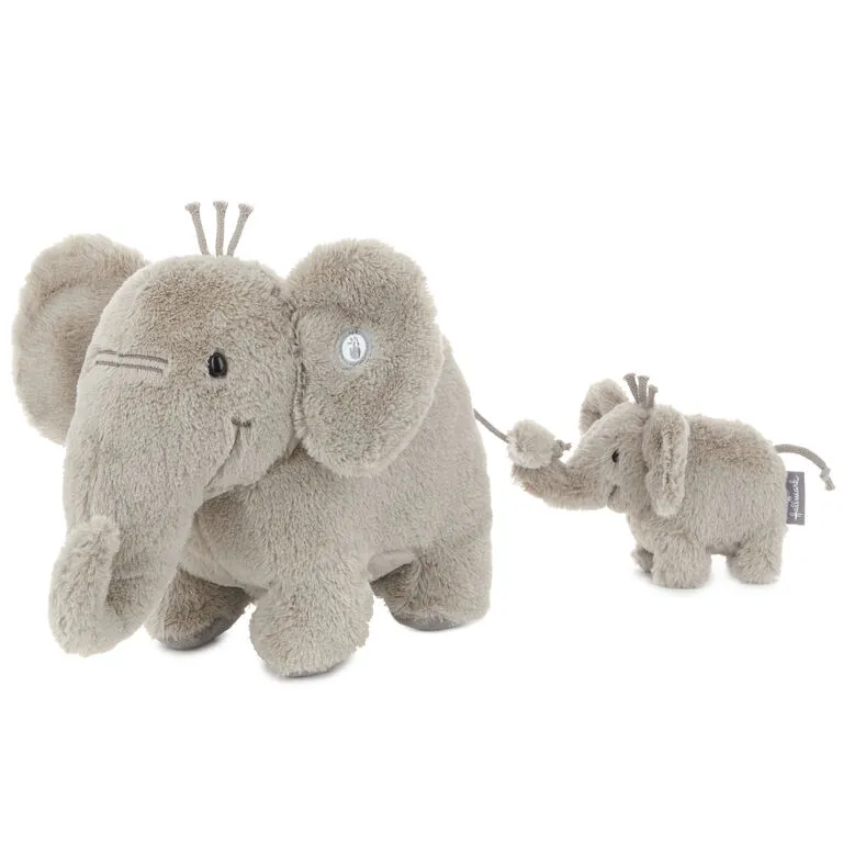 Hallmark Big And Little Elephant Singing Stuffed Animals With Motion, 8" 1 Hallmark Big And Little Elephant Singing Stuffed Animals With Motion, 8"