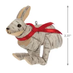 Hallmark Birch Hare Ornament -Hallmark Store Birch Wood Rabbit Keepsake Ornament 1599QGO2969 03