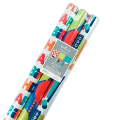 Hallmark Birthday Celebration 3-Pack Reversible Wrapping Paper -Hallmark Store Birthday Celebration 3Pack Reversible Wrapping Paper 5EWR2946 07