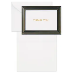 Hallmark Black And Gold Bulk Blank Thank-You Notes, Pack Of 50 -Hallmark Store Black and Gold Bulk Blank ThankYou Notes Assortment 1399WTU3882 03