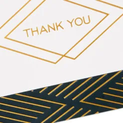 Hallmark Black And Gold Bulk Blank Thank-You Notes, Pack Of 50 -Hallmark Store Black and Gold Bulk Blank ThankYou Notes Assortment 1399WTU3882 05