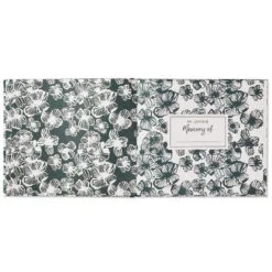 Hallmark In Loving Memory Floral Funeral Guest Book -Hallmark Store Black and White Floral Guest Book for Funeral 1BMK1609 03
