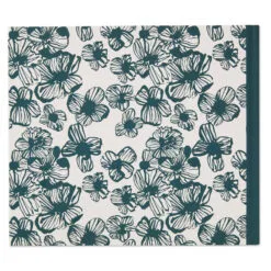 Hallmark In Loving Memory Floral Funeral Guest Book -Hallmark Store Black and White Floral Guest Book for Funeral 1BMK1609 05