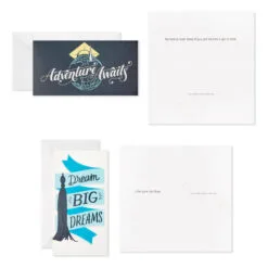 Hallmark Sophisticated Assorted Money Holder Graduation Cards, Pack Of 36 -Hallmark Store Blue Black Money Holder Graduation Cards Assortment 5GEY1002 04