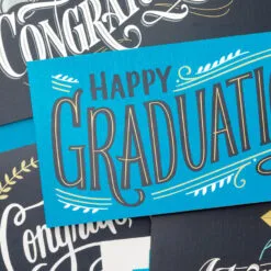 Hallmark Sophisticated Assorted Money Holder Graduation Cards, Pack Of 36 -Hallmark Store Blue Black Money Holder Graduation Cards Assortment 5GEY1002 06