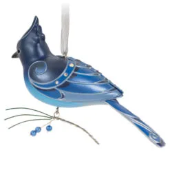Hallmark The Beauty Of Birds Steller's Jay Ornament 11 Hallmark The Beauty Of Birds Steller's Jay Ornament -Hallmark Store Blue Jay Bird Keepsake Ornament 1799QXR8057 06