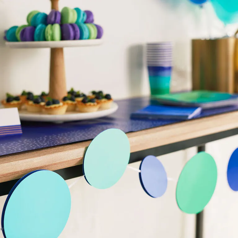 Hallmark Color Pop Party Decor Kit, Cool Ombré Stripe 2 Hallmark Color Pop Party Decor Kit, Cool Ombré Stripe - Image 2