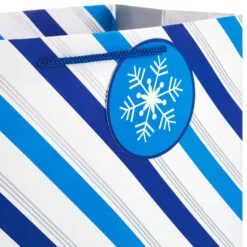 Hallmark Blue And Silver 8-Pack Holiday Gift Bags, Assorted Sizes And Designs 9 Hallmark Blue And Silver 8-Pack Holiday Gift Bags, Assorted Sizes And Designs -Hallmark Store Blue and Silver Holiday Gift Bags Bulk Pack XGB4895 04