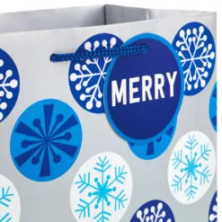 Hallmark Blue And Silver 8-Pack Holiday Gift Bags, Assorted Sizes And Designs 10 Hallmark Blue And Silver 8-Pack Holiday Gift Bags, Assorted Sizes And Designs -Hallmark Store Blue and Silver Holiday Gift Bags Bulk Pack XGB4895 05