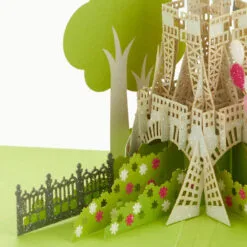 Hallmark Bonjour Eiffel Tower 3D Pop-Up Hello Card -Hallmark Store Bonjour Eiffel Tower 3D PopUp Hello Card 1299LAD9664 04
