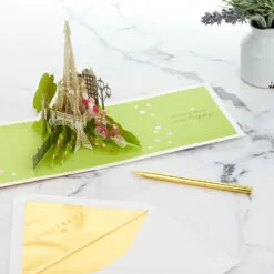 Hallmark Bonjour Eiffel Tower 3D Pop-Up Hello Card -Hallmark Store Bonjour Eiffel Tower 3D PopUp Hello Card 1299LAD9664 08