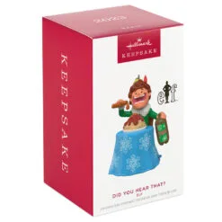 Hallmark Elf Did You Hear That? Ornament With Sound -Hallmark Store Buddy the Elf With Spaghetti Keepsake Ornament 2099QXI6097 04