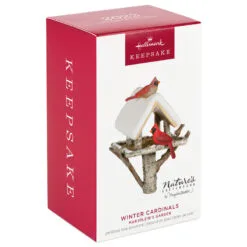 Hallmark Marjolein's Garden Winter Cardinals Ornament -Hallmark Store Cardinals Birdfeeder Keepsake Ornament 1899QXR8099 04