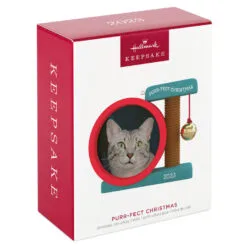 Hallmark Purr-fect Christmas 2023 Photo Frame Ornament 9 Hallmark Purr-fect Christmas 2023 Photo Frame Ornament -Hallmark Store Cat Scratcher Toy Picture Frame Keepsake Ornament 1599QGO2597 04