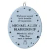 Hallmark Ceramic Personalized Ornament—Vertical Oval