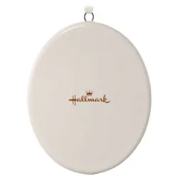 Hallmark Ceramic Photo Ornament—Vertical Oval -Hallmark Store Ceramic Photo OrnamentVertical Oval 1999QHE1739B1 06