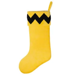 Hallmark The Peanuts® Gang Charlie Brown Stocking -Hallmark Store Charlie Brown Yellow and Black Keepsake Stocking 1QSB6307 06